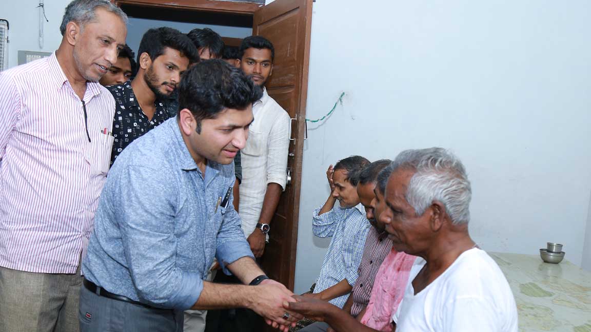 Visit to the Home for the Destitute Blind, in Kizhuparamba