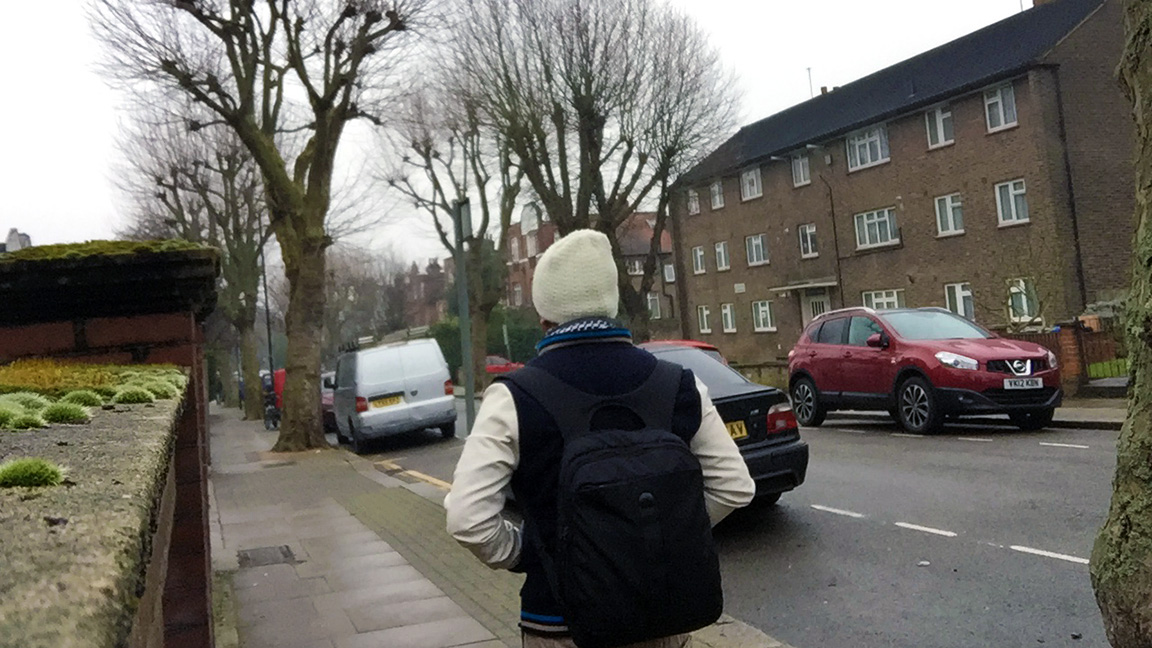 Walk across London suburbs