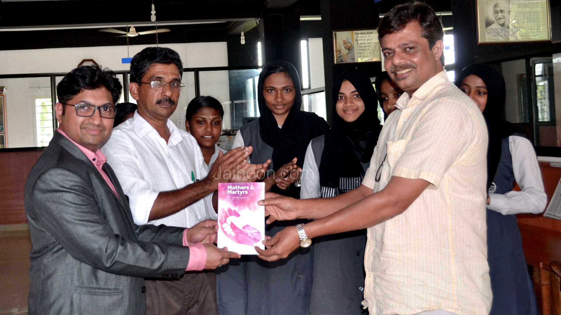 Presenting Mothers & Martyr's book to KAHM Unity Women's College, Manjeri - Kerala (Oct 2017)