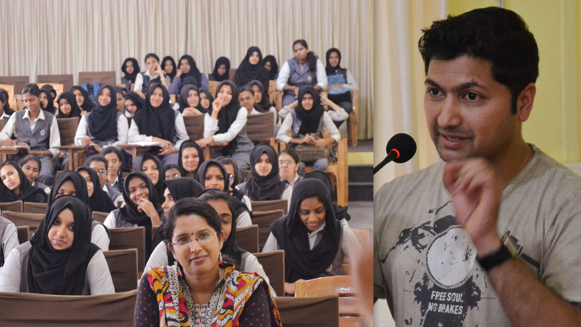 Jaihoon speech on travel & travel writing at Unity Women's College