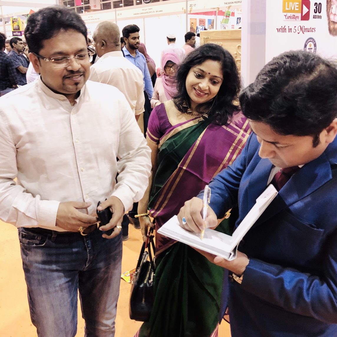 Book signing for Syam Panicker