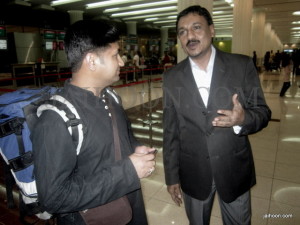 In Airport with Sayyid Sadiqali Shihab