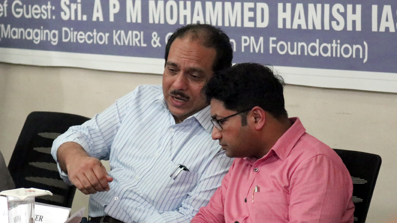 Mujeeb Jaihoon and PMA Mohammed Haneesh IAS - Workshop for Career Coordinators of Calicut District, jointly organized by organized PM Foundation HelpDesk and JDT Islam Orphanages and Educational Institutions