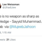 Jewish Interfaith Activist tweets from Slogans of the Sage