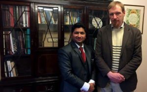 Jaihoon with Timothy Winters (Abdal Hakim Murad), at Cambridge Muslim College