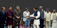 Rahul Gandhi presented with 'Slogans of the Sage'
